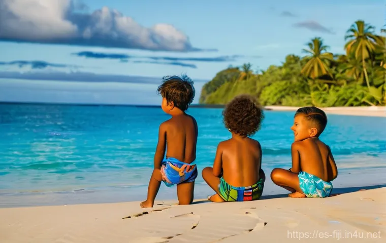 피지에서 영어 사용 가능 여부 - **Fijian Market Delights and Warm Smiles:**
    "A vibrant and bustling open-air market scene in a F...