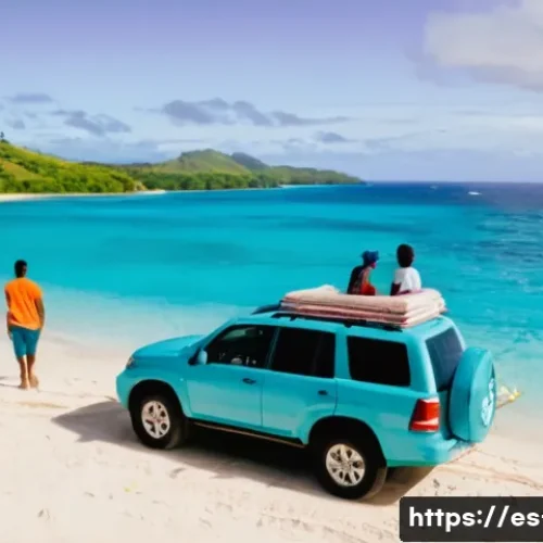 Home 11 피지에서 자동차 렌트하는 법 - **Prompt 1: Adventurous Exploration on Viti Levu's Coast**
"A rugged 4x4 SUV, slightly dusty fro...